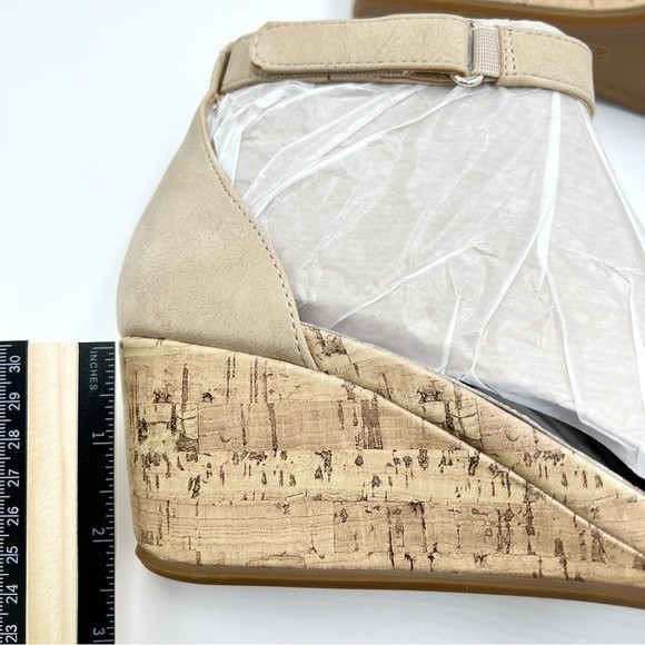 Naturalizer Womens Size 10 Areda Cork Platform Wedges Sandals Heels Shoes NEW - Picture 13 of 16